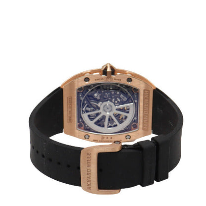 Richard Mille Mens Extra Flat Automatic Rose Gold Skeleton Dial Watch Reference# RM67-01 - Happy Jewelers Fine Jewelry Lifetime Warranty
