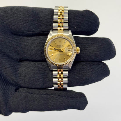 Rolex Datejust 26mm Champagne Dial Watch Ref# 69173 - Happy Jewelers Fine Jewelry Lifetime Warranty