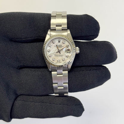Rolex Oyster Perpetual 26mm MOP Dial Watch Ref# 69160 - Happy Jewelers Fine Jewelry Lifetime Warranty