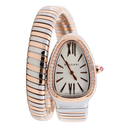 Bvlgari Serpenti 35mm Silver Dial Watch Ref# 102237 - Happy Jewelers Fine Jewelry Lifetime Warranty