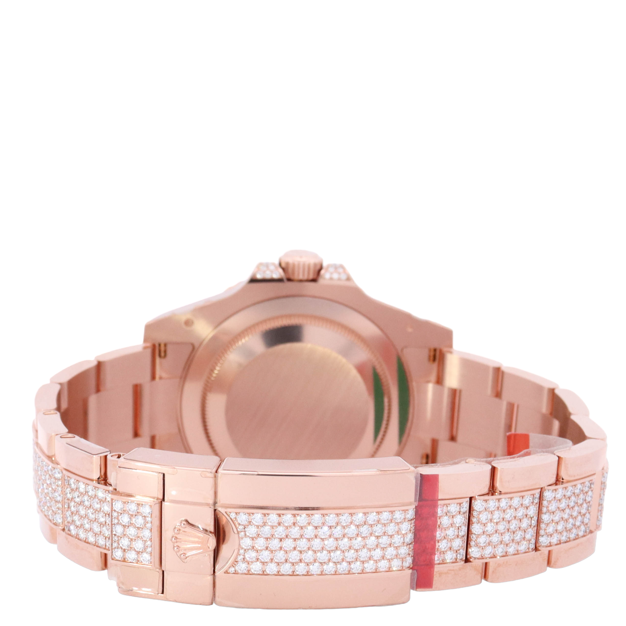 Rolex GMT Master II 40mm Rose Gold Factory Pave Diamond Dial Watch Reference# 126755SARU - Happy Jewelers Fine Jewelry Lifetime Warranty