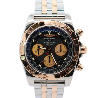 Breitling Chronomat 44mm Black Dial Watch Ref# CB0110 - Happy Jewelers Fine Jewelry Lifetime Warranty