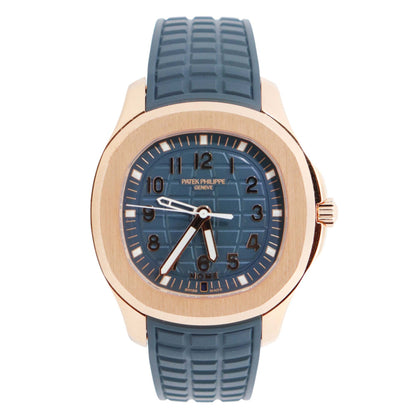 Patek Philippe Aquanuat 38.8mm Blue Dial Watch Ref# 5269R-001 - Happy Jewelers Fine Jewelry Lifetime Warranty