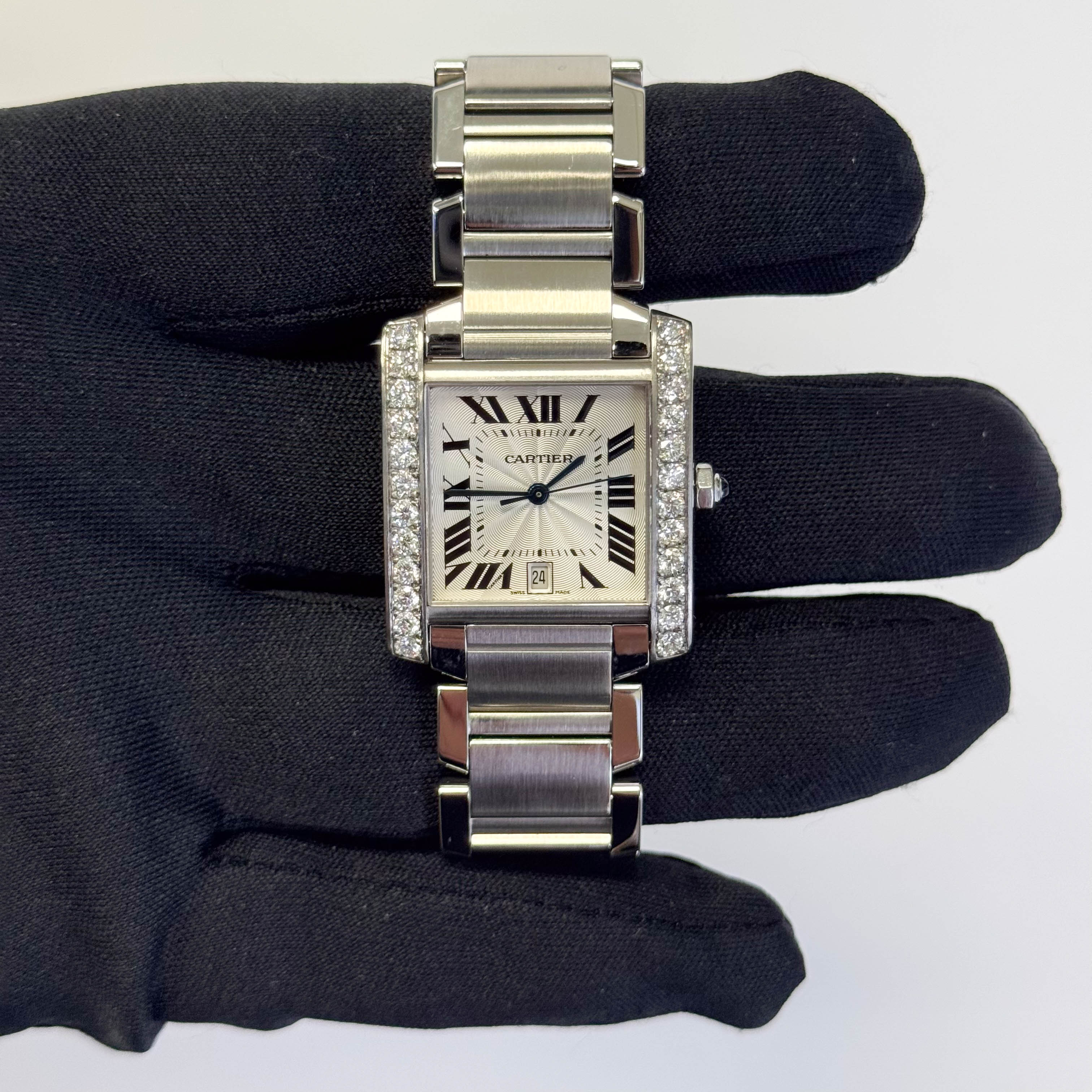Cartier Tank 28mm White Dial Watch Ref# W51002Q3 - Happy Jewelers Fine Jewelry Lifetime Warranty