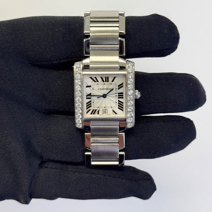 Cartier Tank 28mm White Dial Watch Ref# W51002Q3 - Happy Jewelers Fine Jewelry Lifetime Warranty