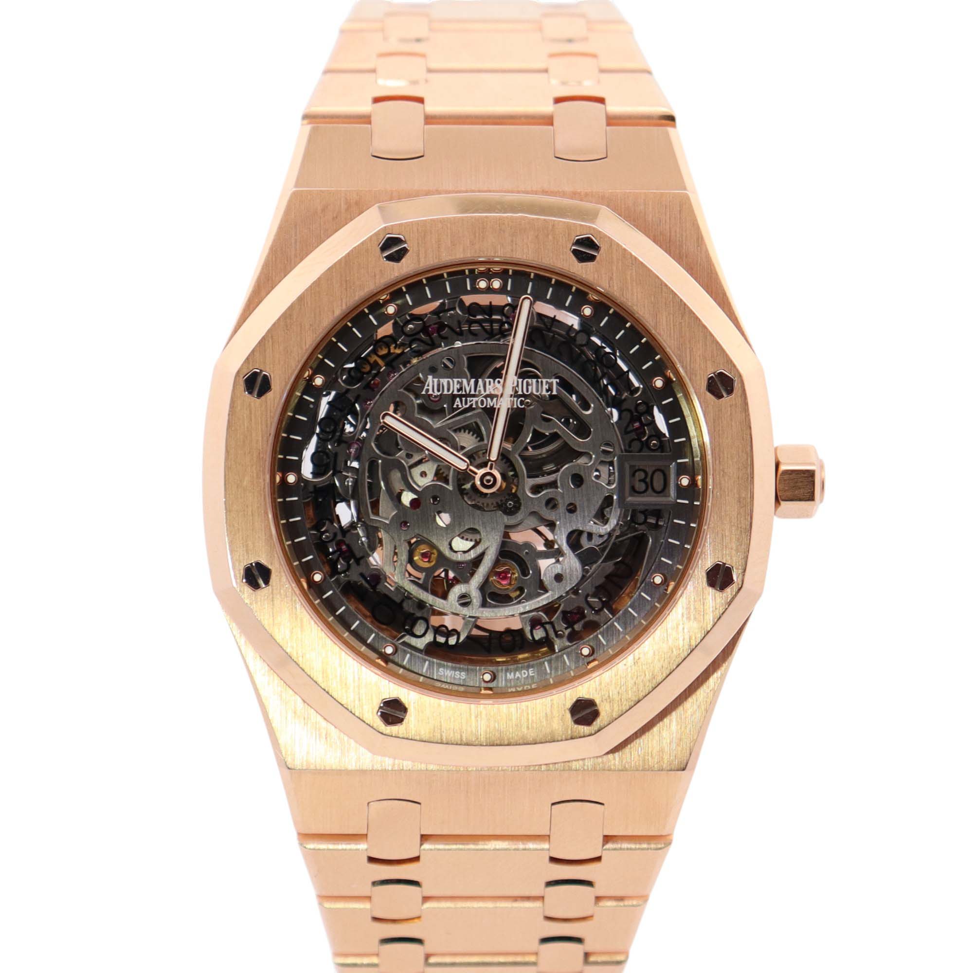 Audemars Piguet Royal Oak Openwork Dial Watch Ref# 15204OR.OO.1240OR.01 - Happy Jewelers Fine Jewelry Lifetime Warranty