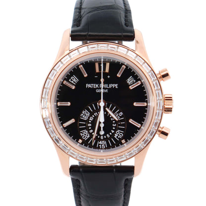Patek Philippe Annual Calendar 40.5mm Black Dial Watch Ref# 5961R-010 - Happy Jewelers Fine Jewelry Lifetime Warranty