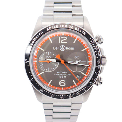 Bell & Ross BR V2-94 41mm Black Dial Watch Ref# BRV294-ORA-ST/SST - Happy Jewelers Fine Jewelry Lifetime Warranty