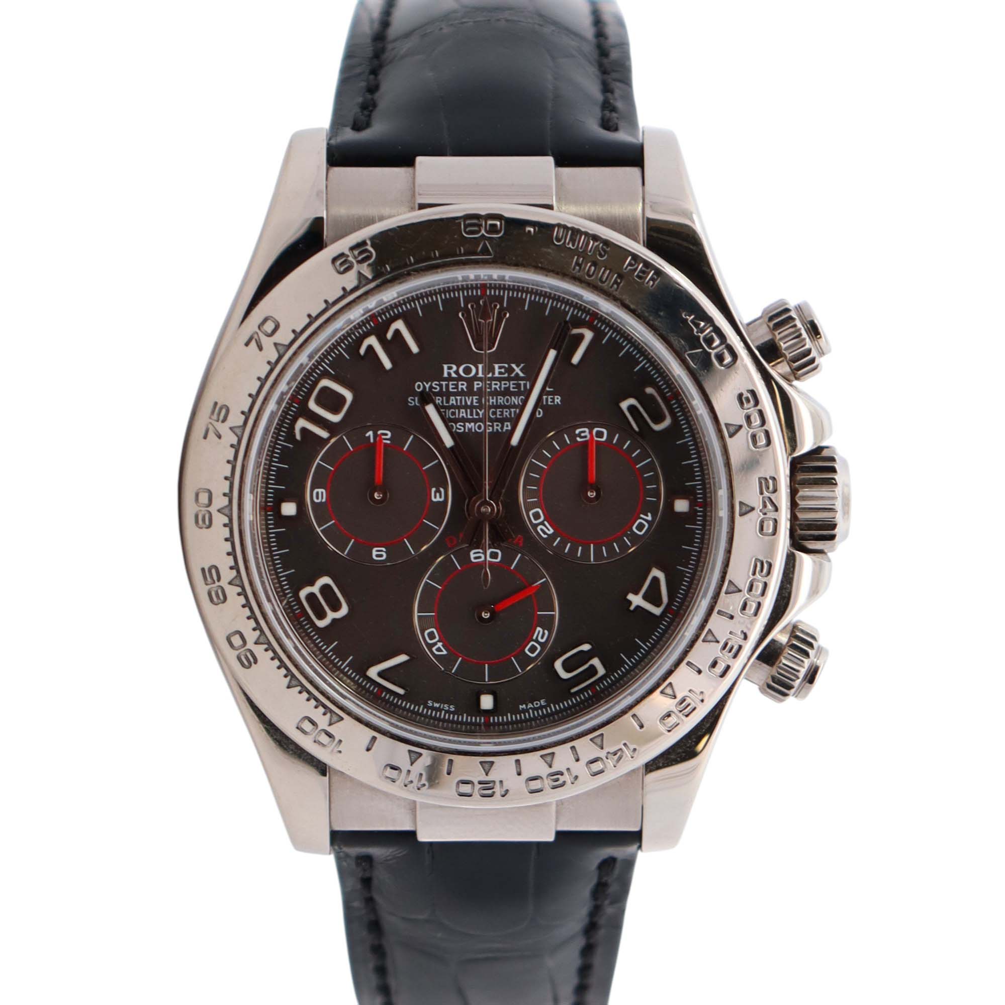 Rolex Daytona 40mm Grey Dial Watch Ref# 116519 - Happy Jewelers Fine Jewelry Lifetime Warranty