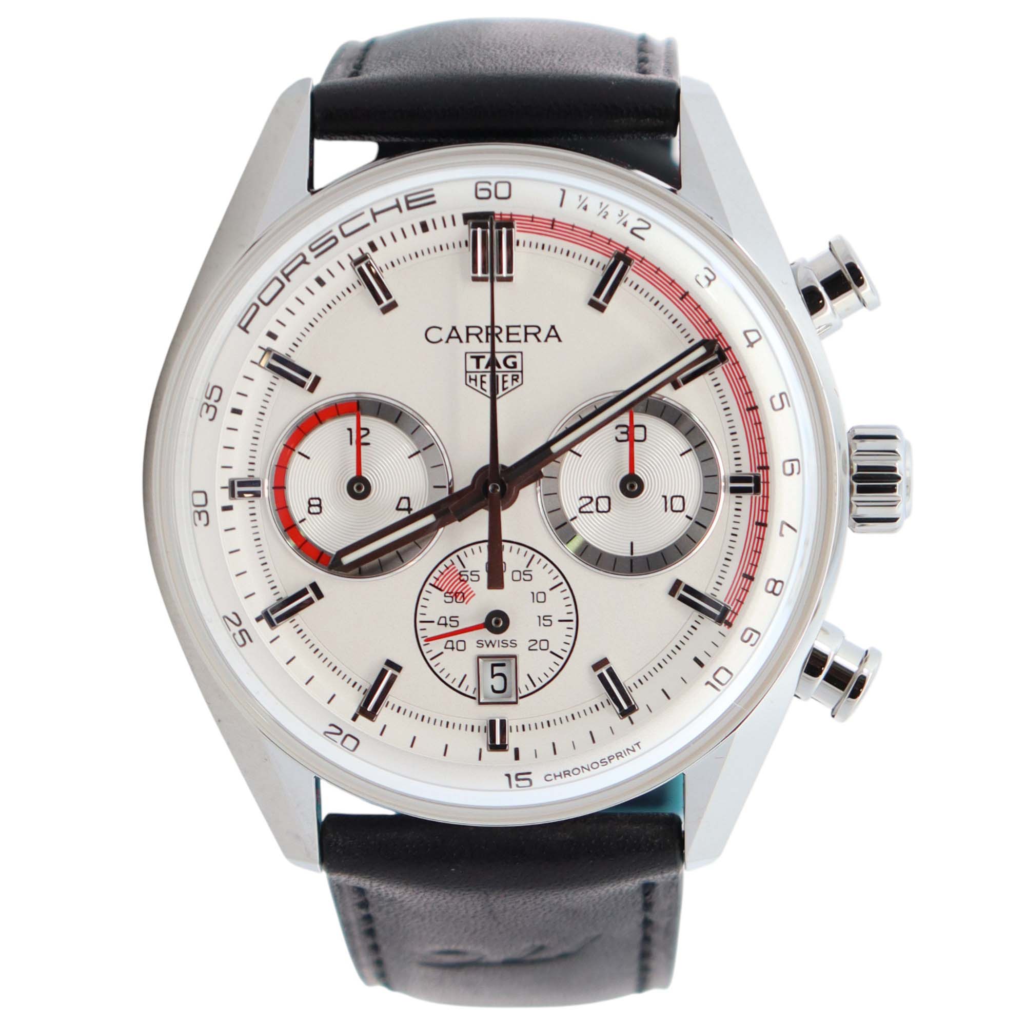 Tag Heuer Carrera 42mm Silver Dial Watch Ref# CBS2011 - Happy Jewelers Fine Jewelry Lifetime Warranty