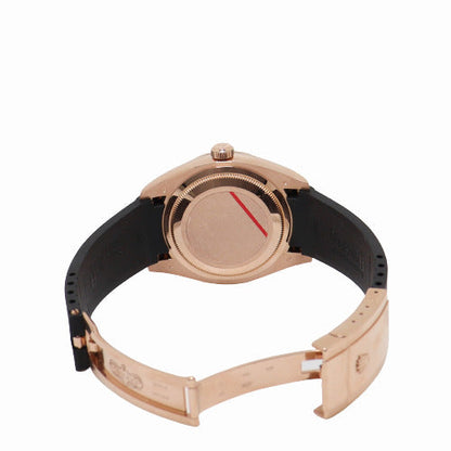 Rolex Men's Skydweller Rose Gold 42mm Chocolate Arabic Dial Watch Reference# 326135 - Happy Jewelers Fine Jewelry Lifetime Warranty