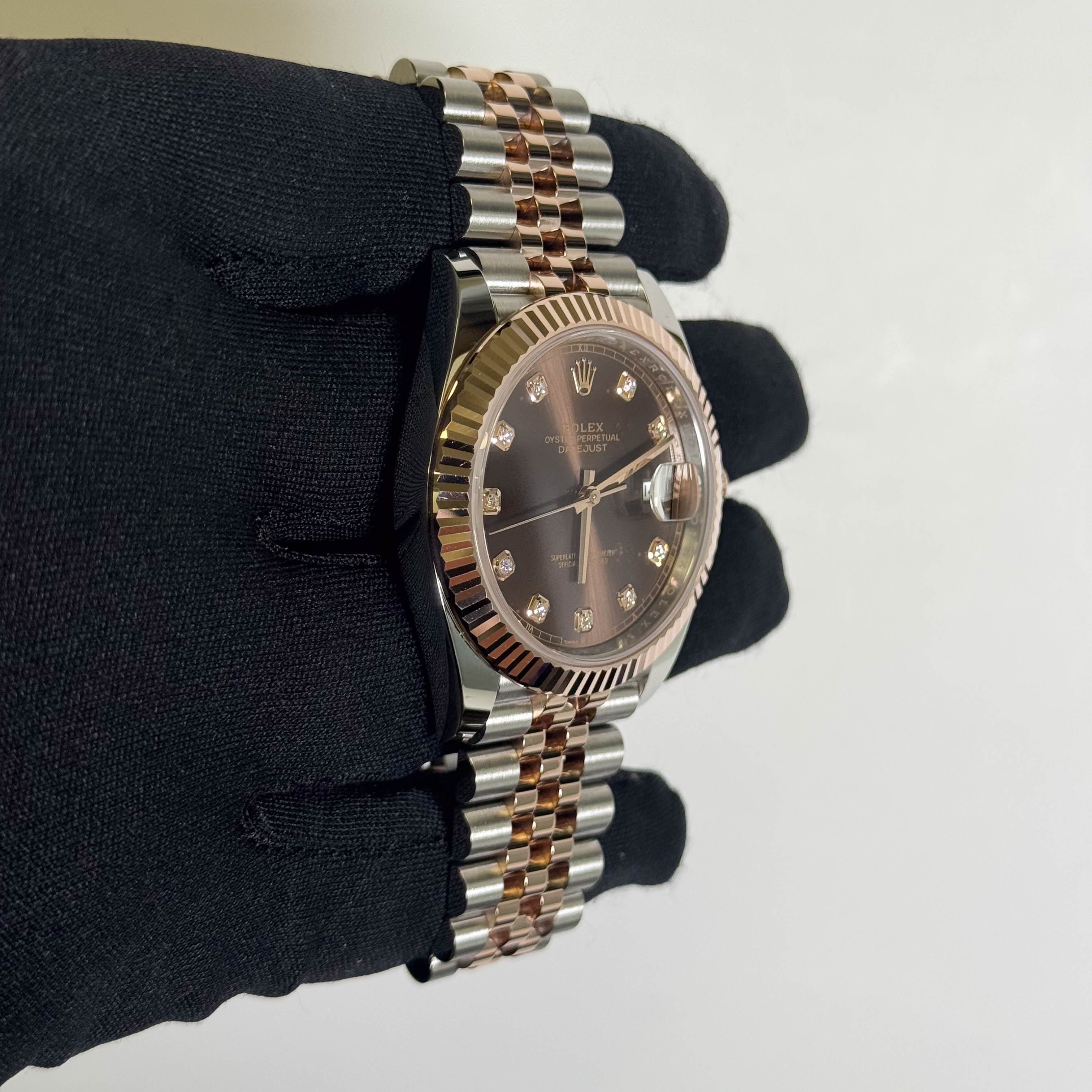 Rolex Datejust 41mm Chocolate Dial Watch Ref# 126331 - Happy Jewelers Fine Jewelry Lifetime Warranty