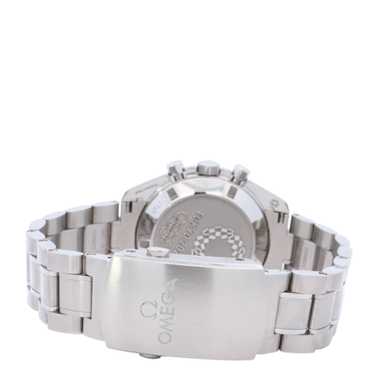 Omega Speedmaster "Tokyo 2020 Olympics" 42mm Stainless Steel Blue Chronograph Dial Watch Reference# 522.30.42.30.03.001 - Happy Jewelers Fine Jewelry Lifetime Warranty