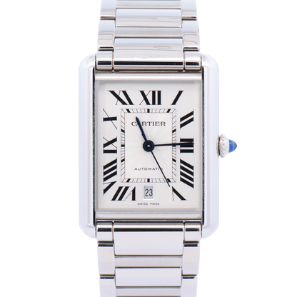 Cartier Tank 41x31mm Silver Dial Ref# WSTA0053 - Happy Jewelers Fine Jewelry Lifetime Warranty
