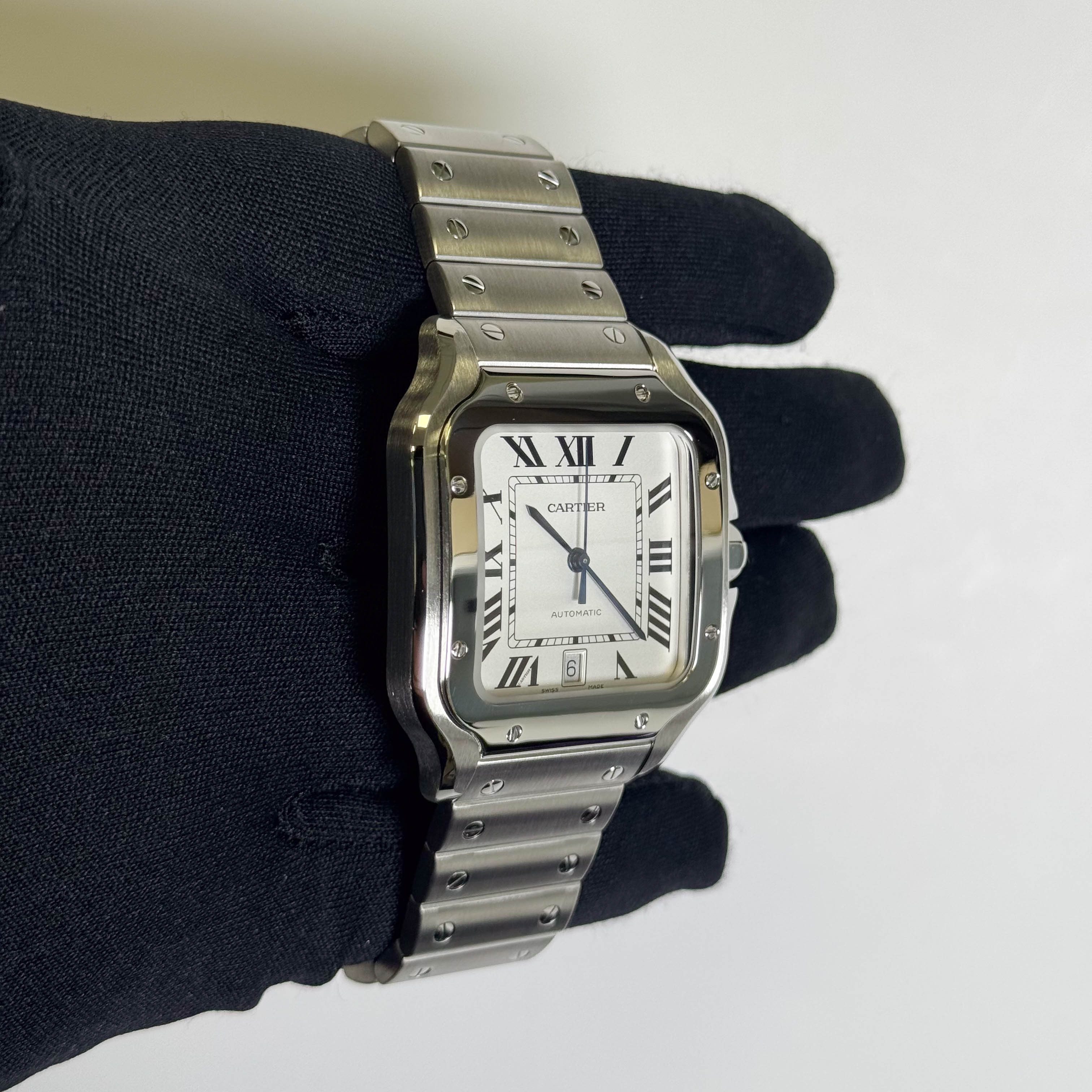 Cartier Santos 40mm White Dial Watch Ref# WSSA0018 - Happy Jewelers Fine Jewelry Lifetime Warranty