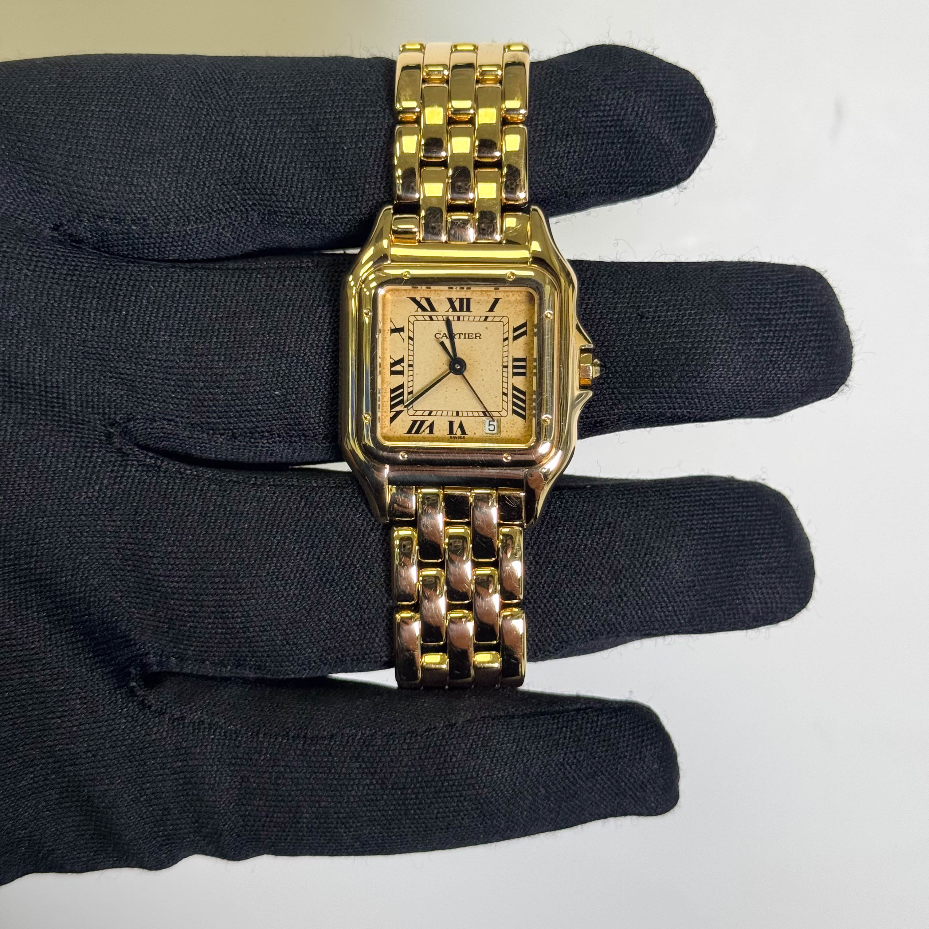 Cartier Panthere 26mm Ivory Roman Dial Watch Ref# 83783747