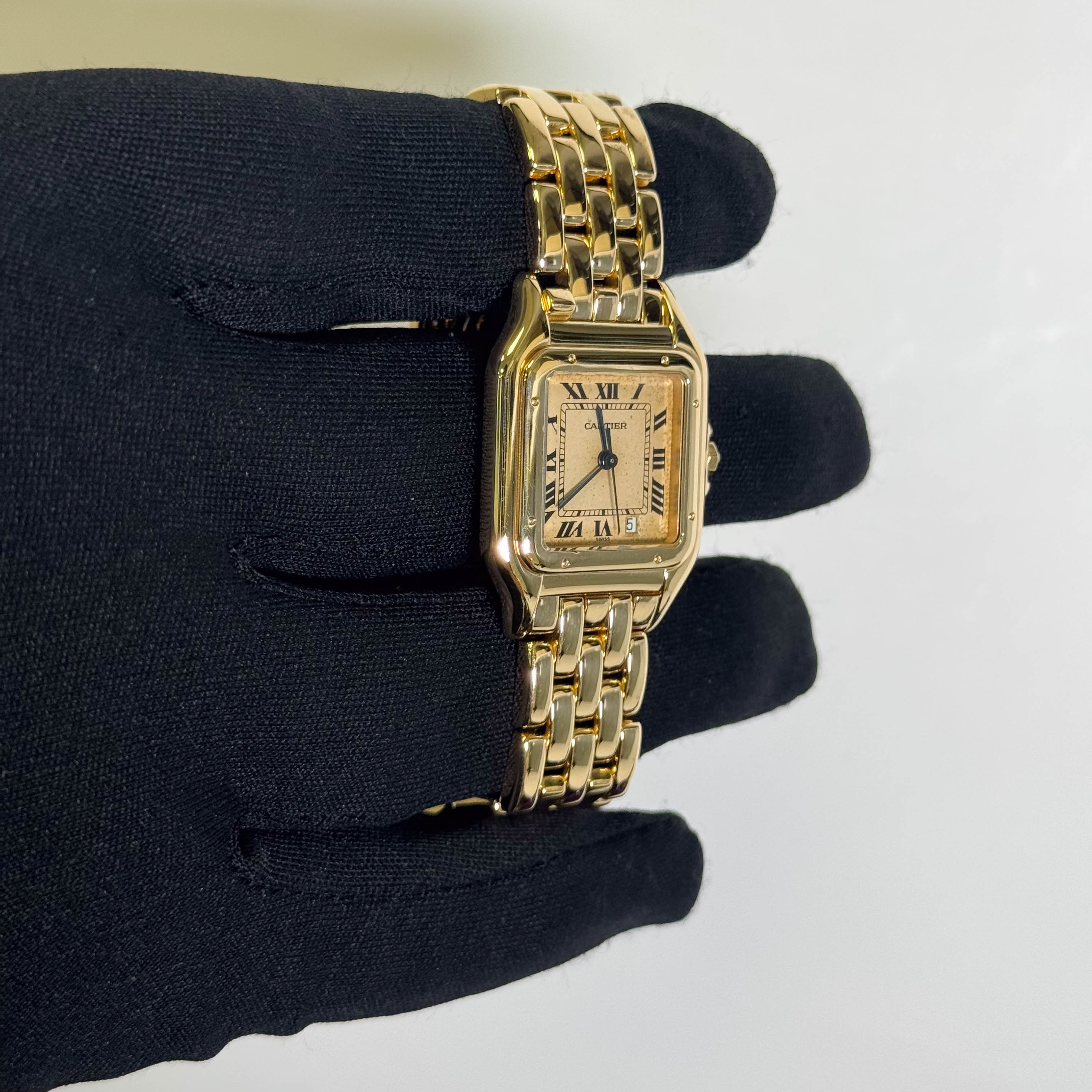 Cartier Panthere 26mm Ivory Roman Dial Watch Ref# 83783747