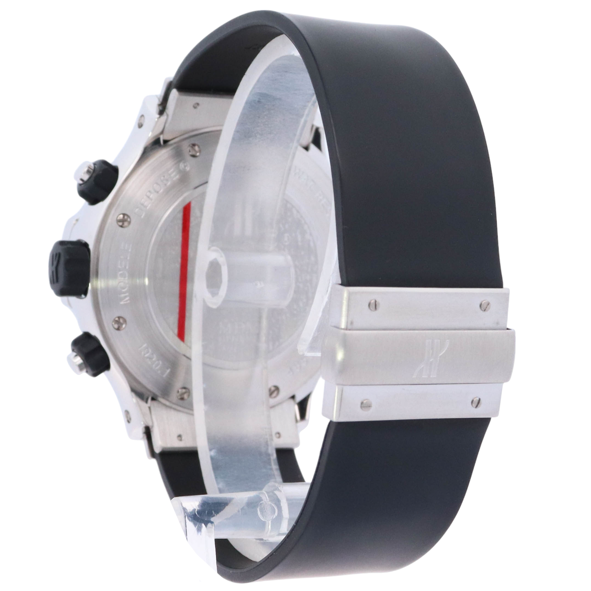 Hublot Classic MDM Super B 42mm Stainless Steel Purple Chronograph Dial Watch Reference# 1920.1 - Happy Jewelers Fine Jewelry Lifetime Warranty