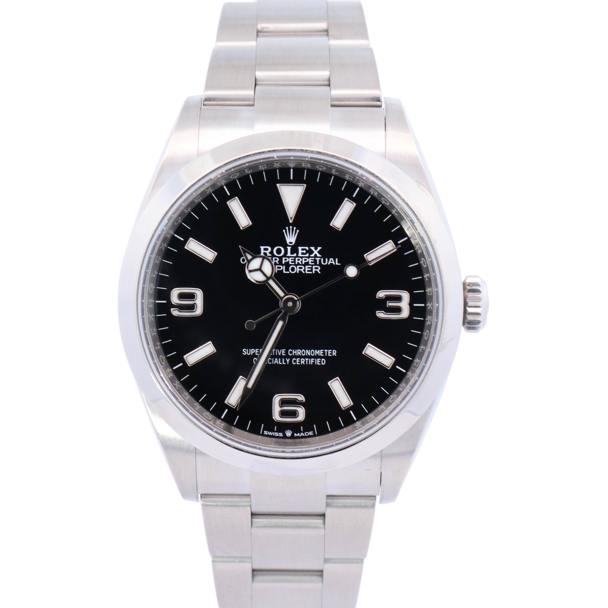 Rolex Explorer 39mm Black Dial Watch Ref# 124270 - Happy Jewelers Fine Jewelry Lifetime Warranty