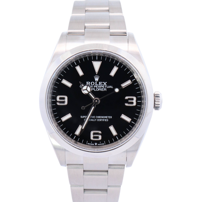 Rolex Explorer 39mm Black Dial Watch Ref# 124270 - Happy Jewelers Fine Jewelry Lifetime Warranty