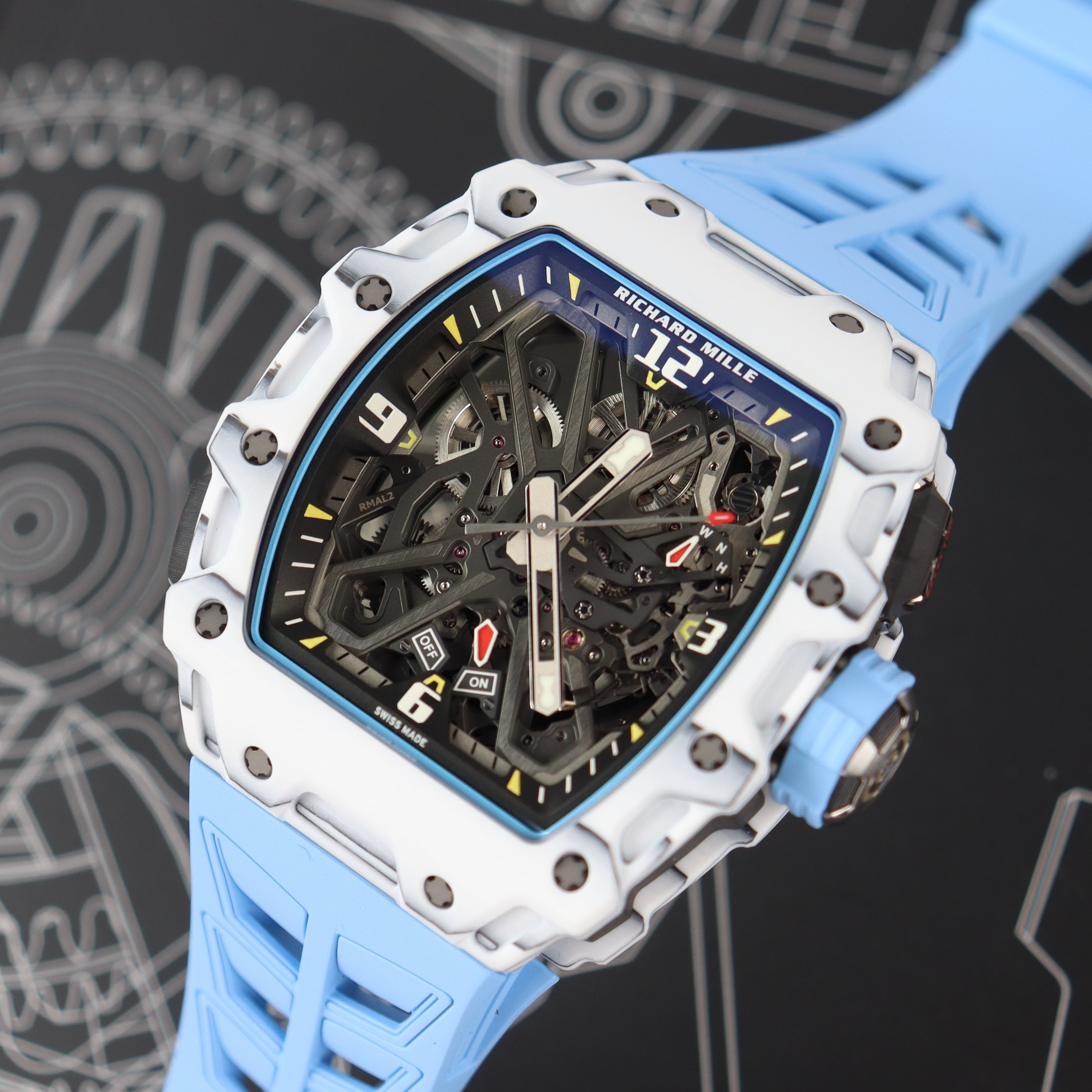 Richard Mille RM35-03 42mm Skeleton Dial Watch Ref# RM35-03 - Happy Jewelers Fine Jewelry Lifetime Warranty
