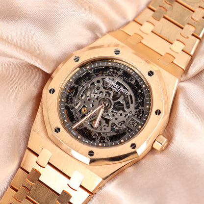 Audemars Piguet Royal Oak Openwork Dial Watch Ref# 15204OR.OO.1240OR.01 - Happy Jewelers Fine Jewelry Lifetime Warranty