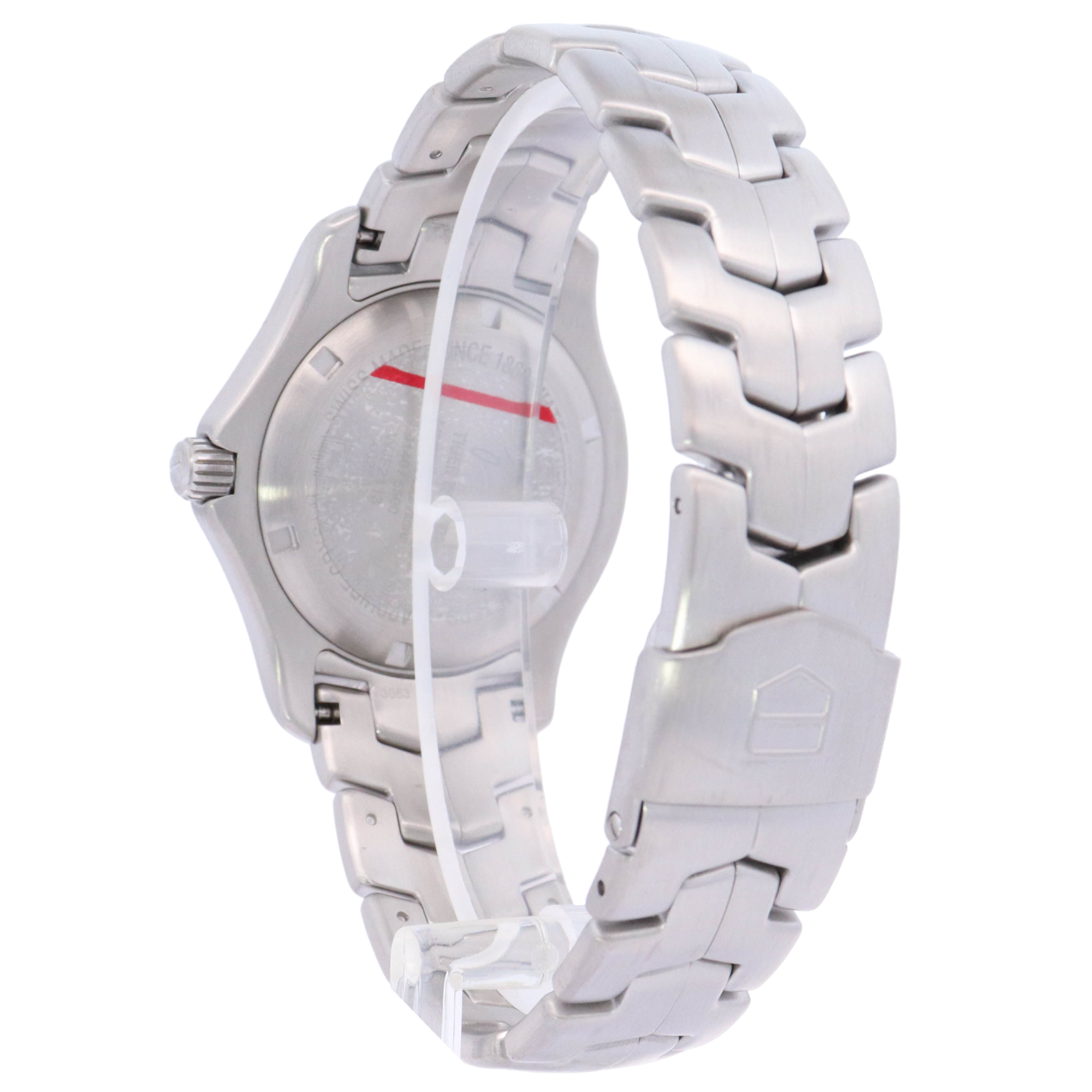 TAG Heuer Link "Tiger Woods Edition" 39mm Stainless Steel Silver Stick Dial Watch Reference# WJF2113.BA0570 - Happy Jewelers Fine Jewelry Lifetime Warranty