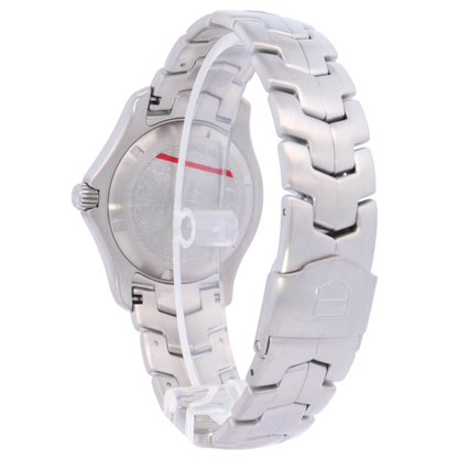 TAG Heuer Link "Tiger Woods Edition" 39mm Stainless Steel Silver Stick Dial Watch Reference# WJF2113.BA0570 - Happy Jewelers Fine Jewelry Lifetime Warranty