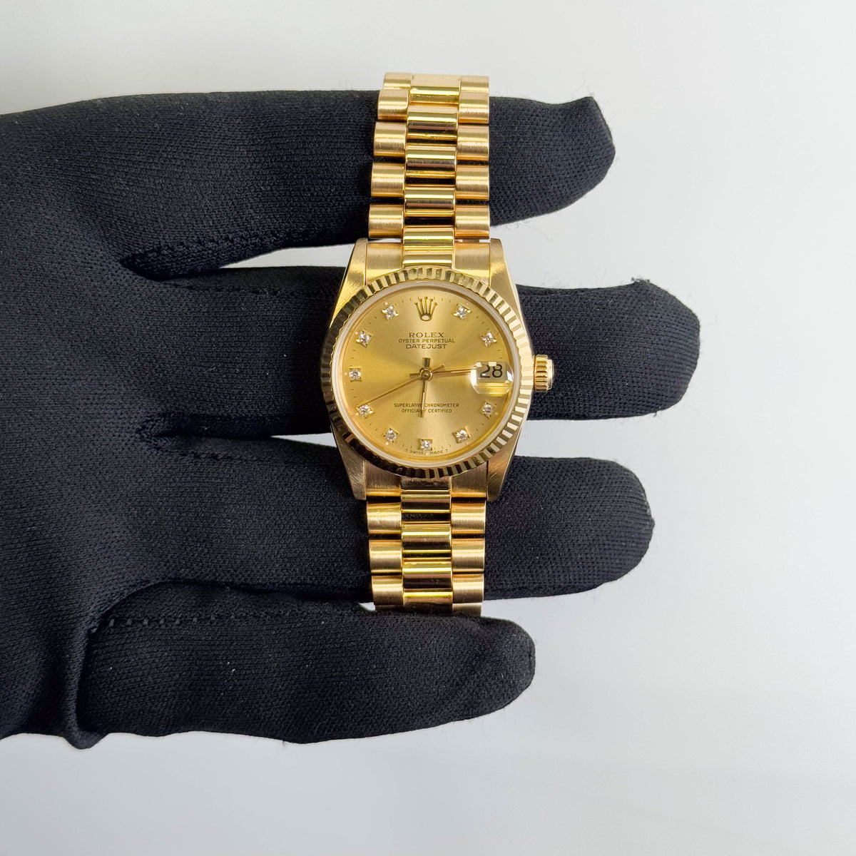 Rolex Datejust 31mm Champagne Dial Watch Ref# 68278