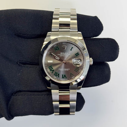 Rolex Datejust 41mm Grey Dial Watch Ref# 126300 - Happy Jewelers Fine Jewelry Lifetime Warranty