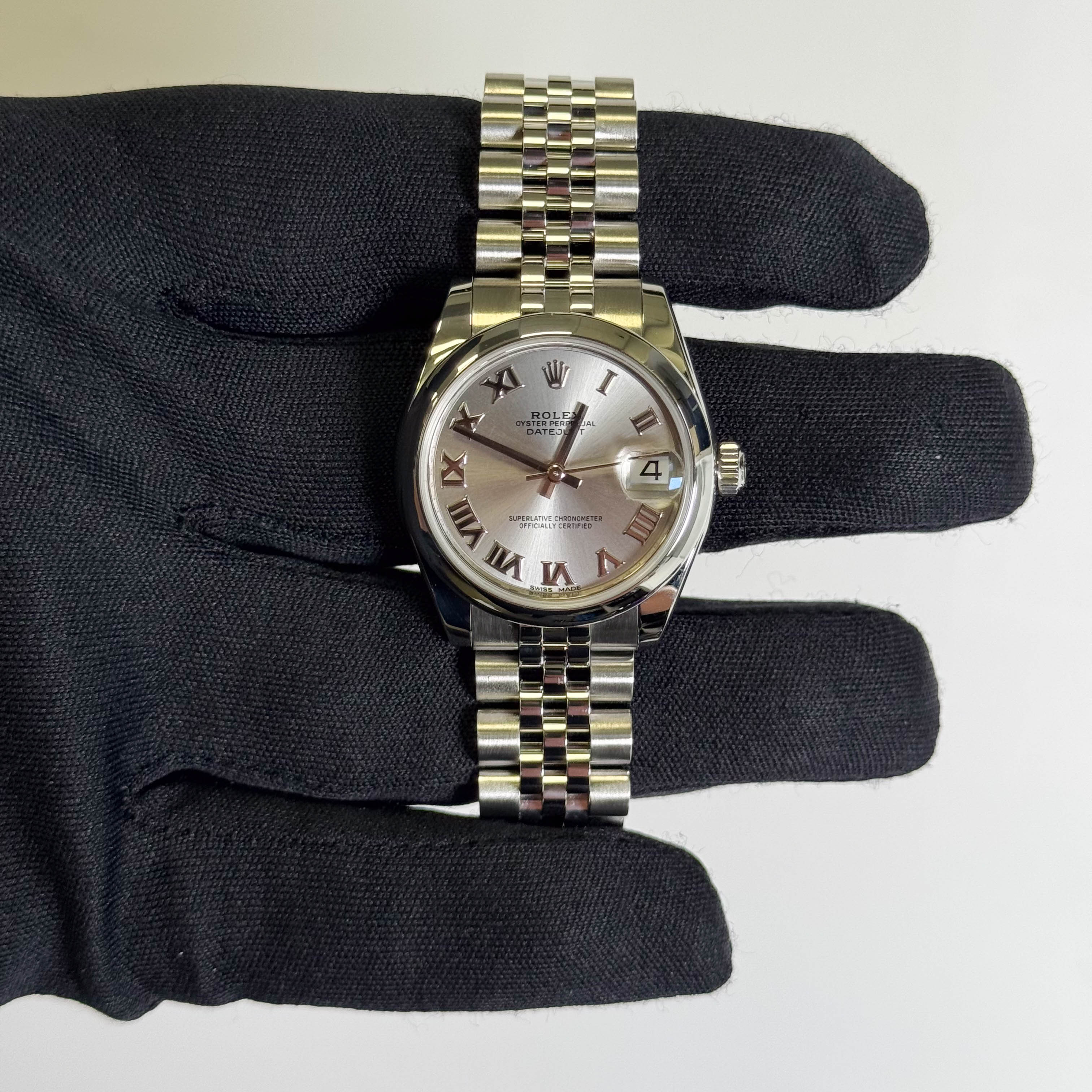 Rolex Datejust 31mm Silver Roman Dial Watch Ref# 178240