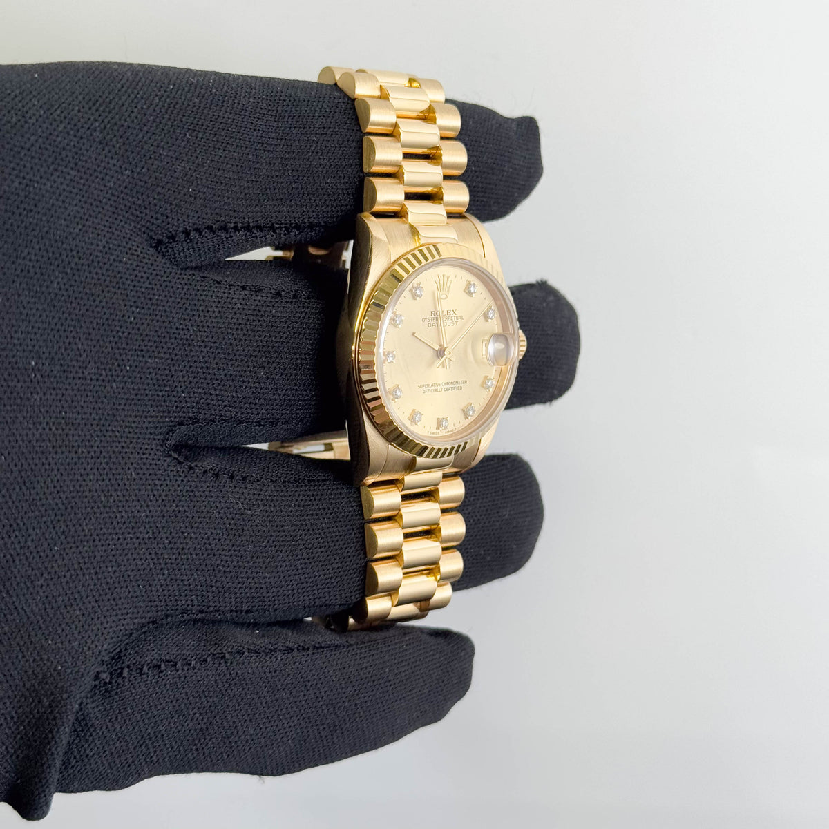 Rolex Datejust 31mm Champagne Dial Watch Ref# 68278