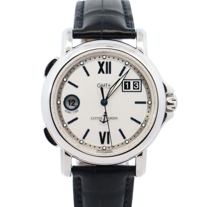 Ulysse Nardin GMT 40mm White Dial Watch Ref# 223-88 - Happy Jewelers Fine Jewelry Lifetime Warranty
