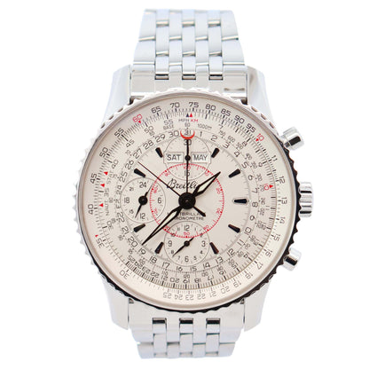 Breitling Montbrillant 43mm Ivory Dial Watch Ref# A21330 - Happy Jewelers Fine Jewelry Lifetime Warranty