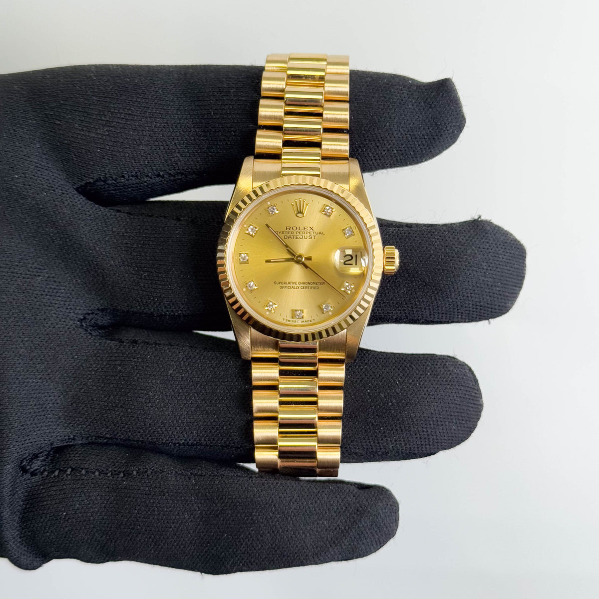 Rolex Datejust 31mm Champagne Dial Watch Ref# 68278