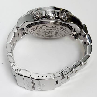 Breitling Super Avenger 48mm White Chronograph Dial Watch Ref# A13370 - Happy Jewelers Fine Jewelry Lifetime Warranty