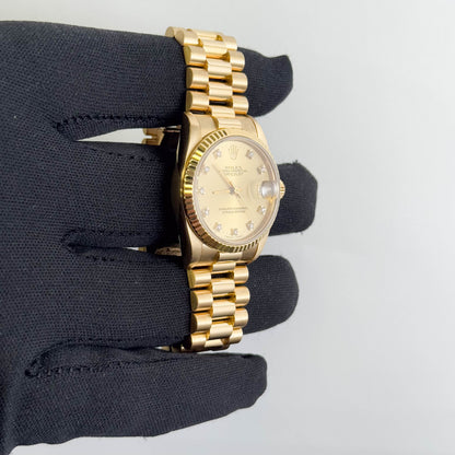 Rolex Datejust 31mm Champagne Dial Watch Ref# 68278
