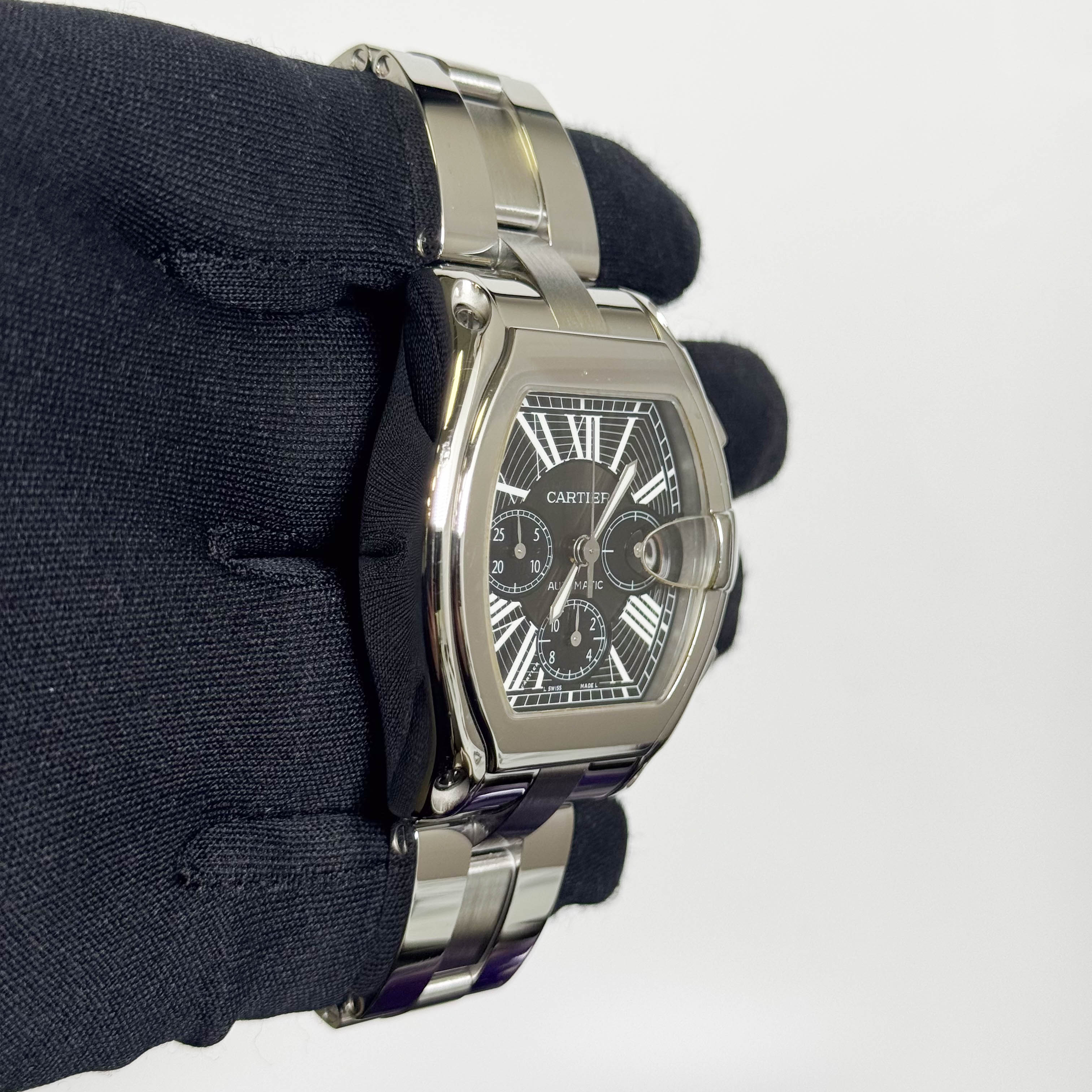 Cartier Roadster 43mm Black Dial Watch Ref# W62020X6 - Happy Jewelers Fine Jewelry Lifetime Warranty