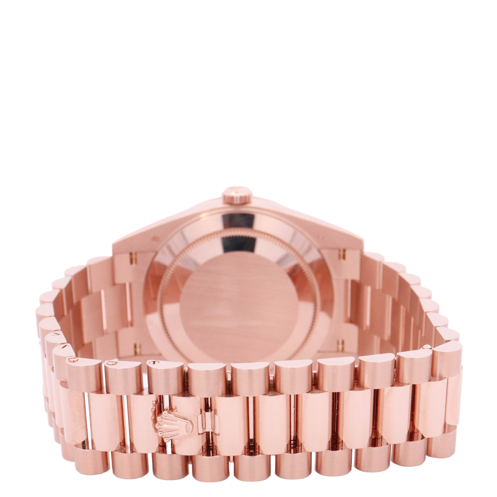 Rolex Day-Date 40mm Everose Gold Factory Pink Baguette Dial Watch Reference# 228345RBR - Happy Jewelers Fine Jewelry Lifetime Warranty