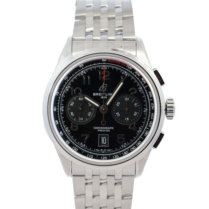 Breitling Premier 42mm Black Dial Ref# AB0145 - Happy Jewelers Fine Jewelry Lifetime Warranty