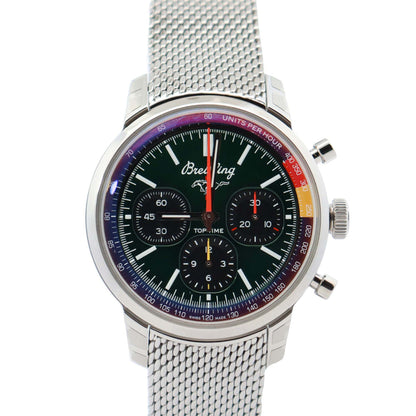 Breitling Top Time 41mm Green Dial Watch Ref# AB0176 - Happy Jewelers Fine Jewelry Lifetime Warranty
