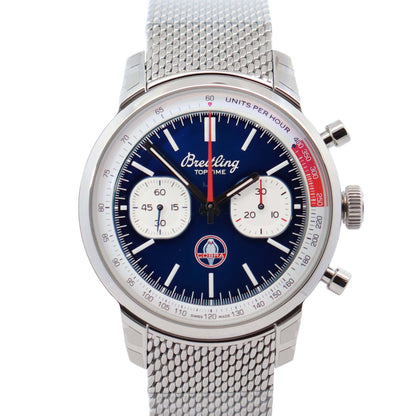 Breitling Top Time 41mm Blue Dial Watch Ref# AB0176 - Happy Jewelers Fine Jewelry Lifetime Warranty