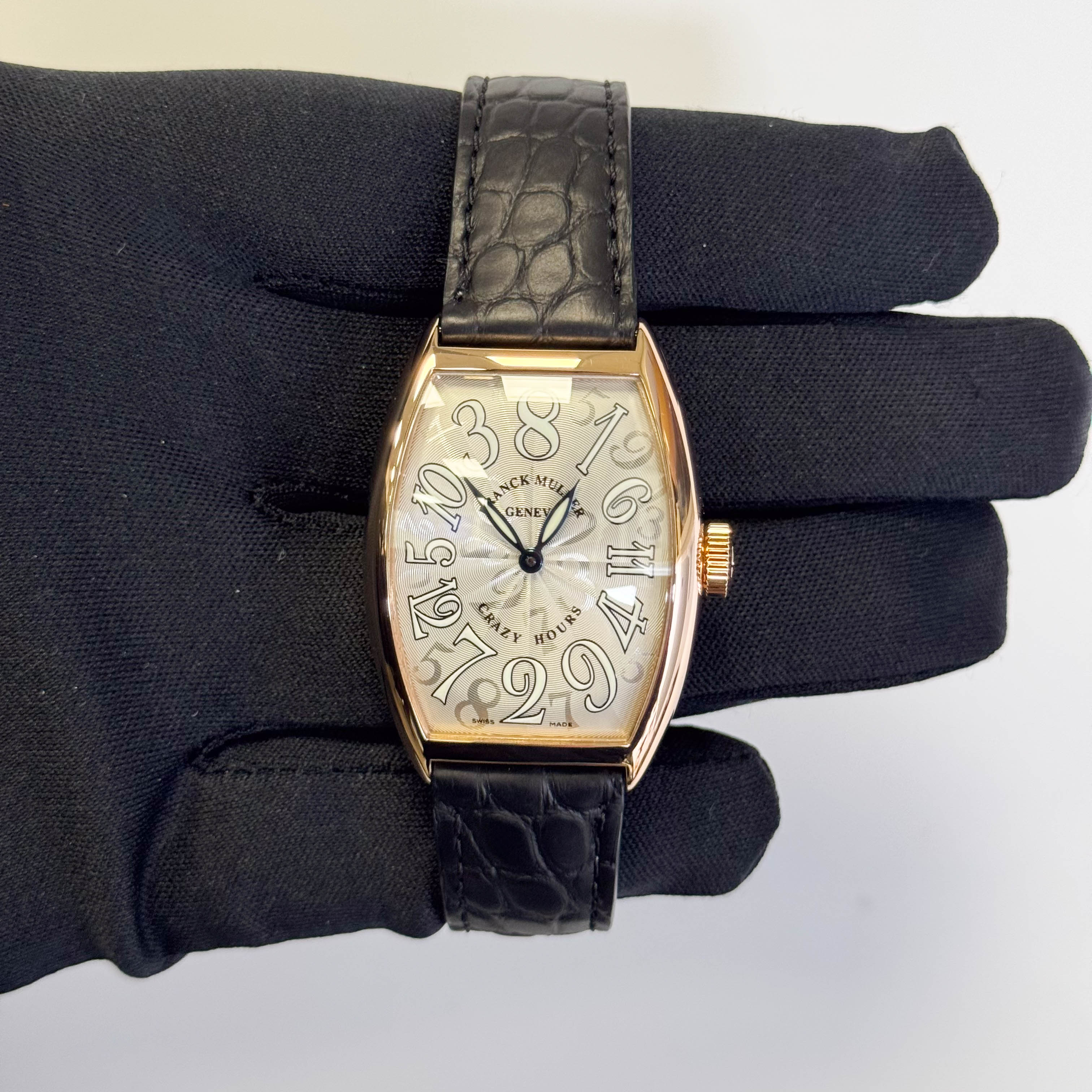 Franck Muller Crazy Hours 39 x 32 mm Silver Dial Watch Ref# 5850CH - Happy Jewelers Fine Jewelry Lifetime Warranty