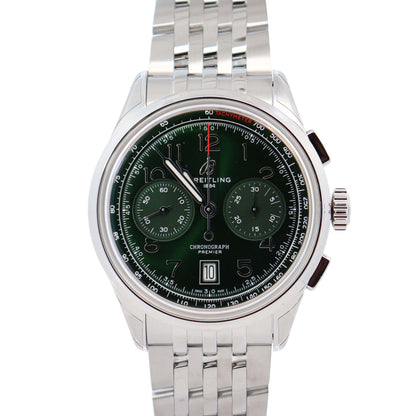 Breitling Premier 42mm Green Dial Ref# AB0145 - Happy Jewelers Fine Jewelry Lifetime Warranty