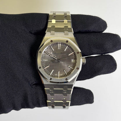 Audemars Piguet Royal Oak 41mm Grey Dial Watch Ref# 15510ST.OO.1320ST.10 - Happy Jewelers Fine Jewelry Lifetime Warranty