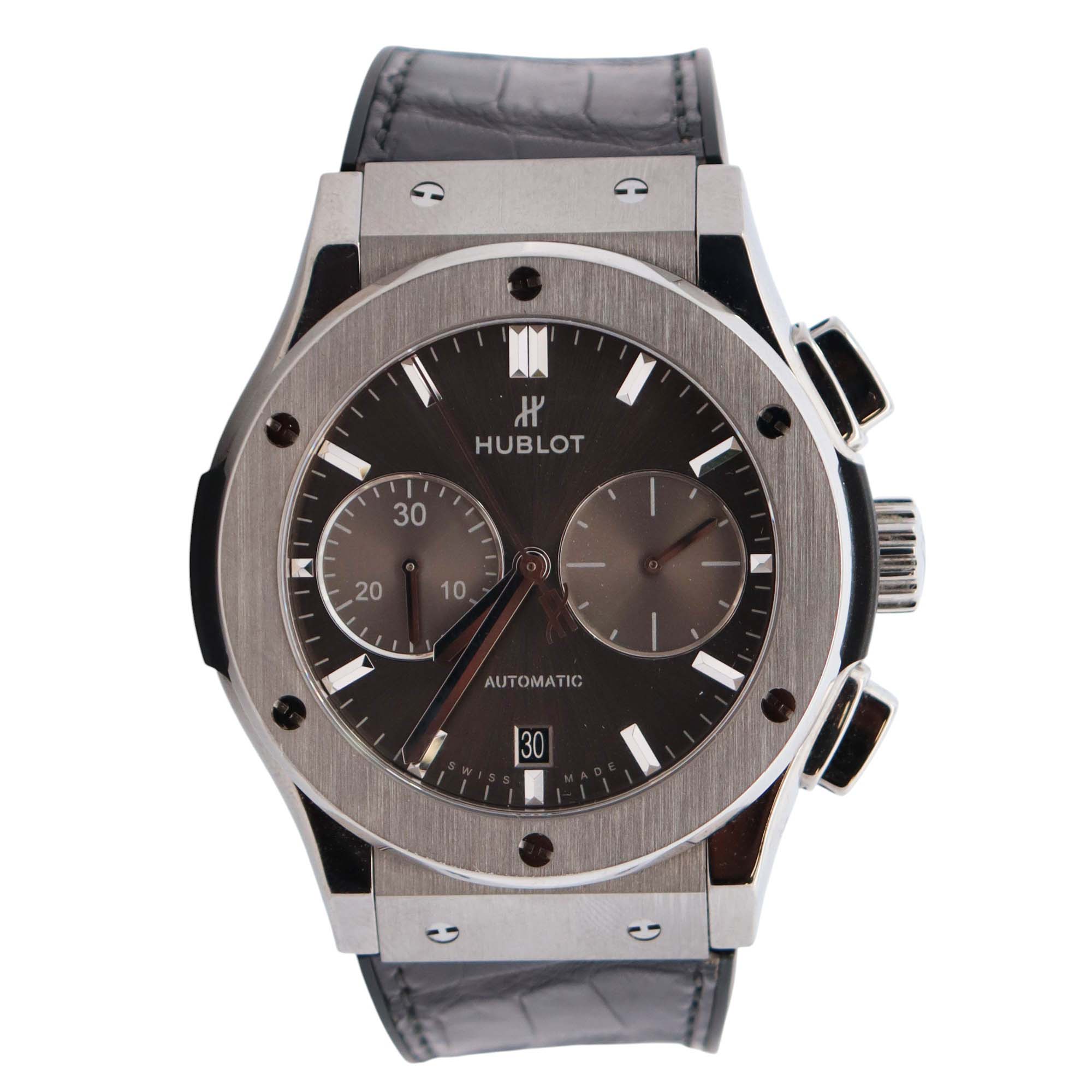 Hublot Classic Fusion 45mm Grey Dial Watch Ref# 521.NX.7071.LR - Happy Jewelers Fine Jewelry Lifetime Warranty