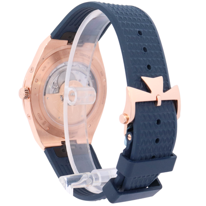 Vacheron Constantin Overseas Perpetual Calendar Ultra Thin 41.5mm Rose Gold Blue Stick Dial Watch Reference# 4300V/000R-B509 - Happy Jewelers Fine Jewelry Lifetime Warranty