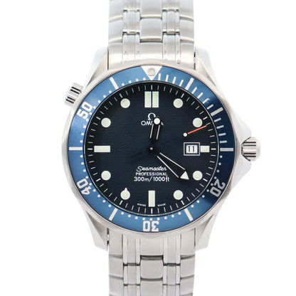 Omega Seamaster 41mm Blue Dial Watch Ref# 2541.80.00 - Happy Jewelers Fine Jewelry Lifetime Warranty