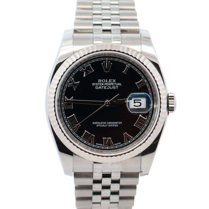 Rolex Datejust 36mm Black Dial Watch Ref# 116234 - Happy Jewelers Fine Jewelry Lifetime Warranty
