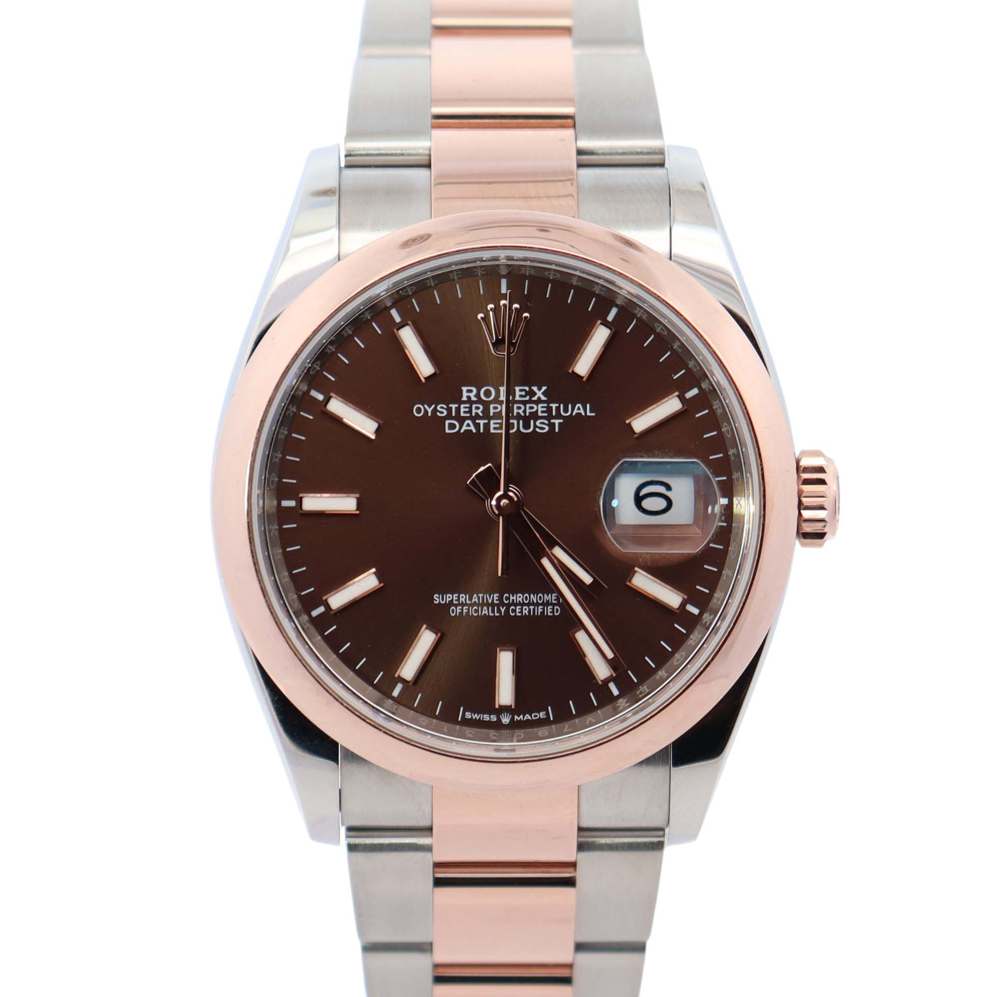 Rolex Datejust 36mm Chocolate Dial Watch Ref# 126201 - Happy Jewelers Fine Jewelry Lifetime Warranty
